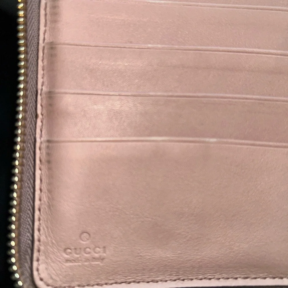 Gucci Soho Light Beige Leather Zip Wallet - Picture 4 of 4